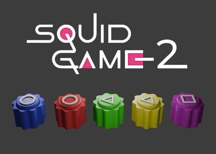 Gonggi - Squid Game (Bộ gonggi in 3D theo chủ đề Squid Game) - Image 1