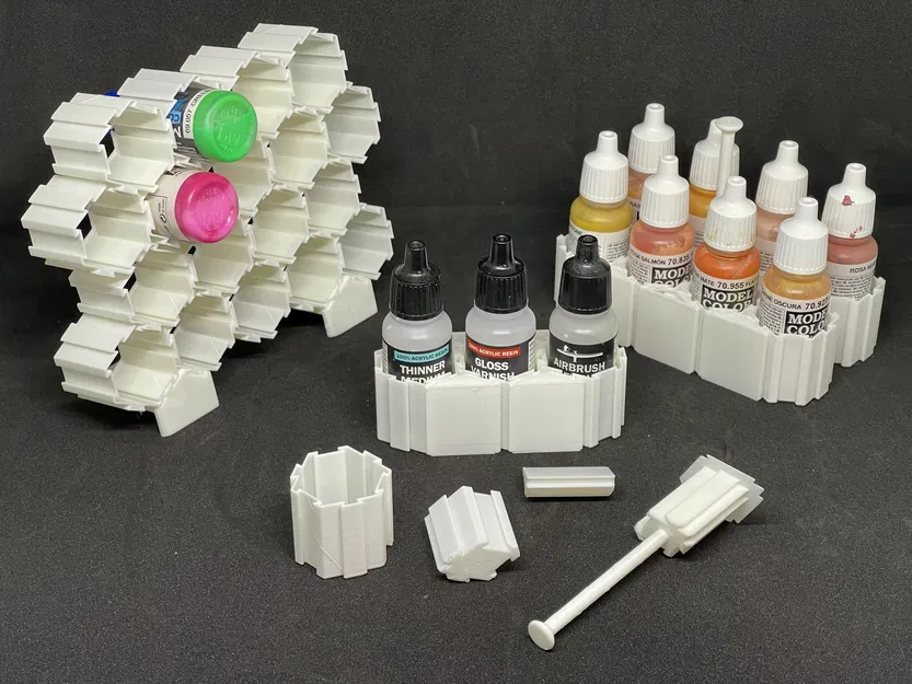 Hệ Modular Vallejo Paint Color Stand/Holder (25 mm) - Image 1