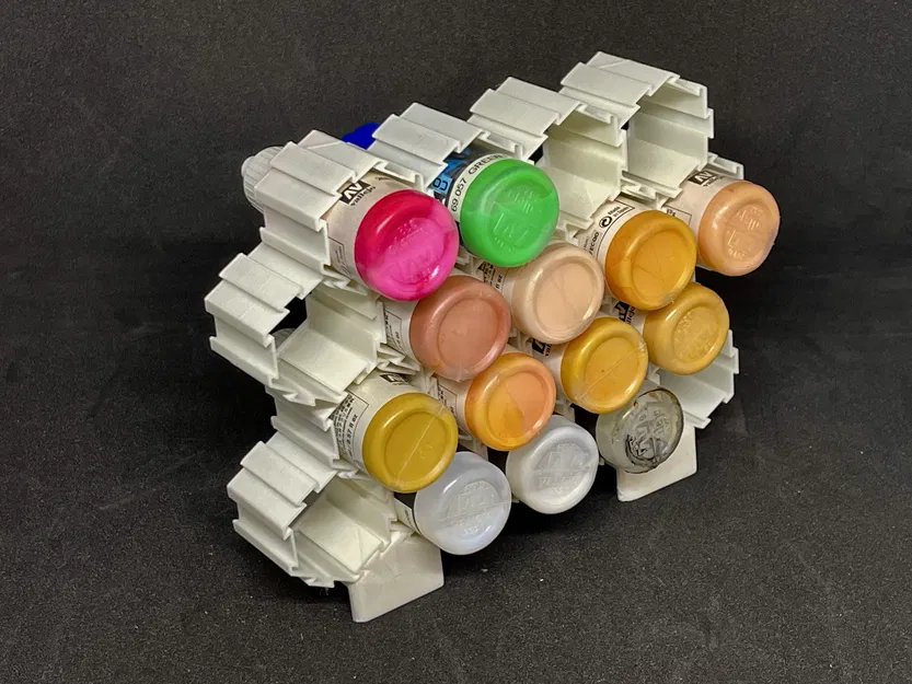 Hệ Modular Vallejo Paint Color Stand/Holder (25 mm) - Image 3