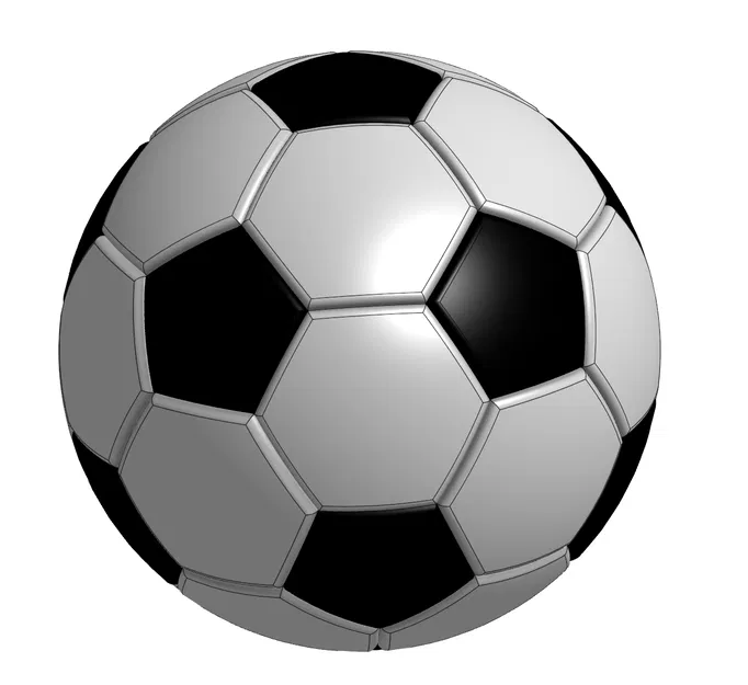 Mô Hình Trái Bóng Đá 3D (Football/Soccer Ball) - Tùy Chỉnh Kích Thước - Image 1