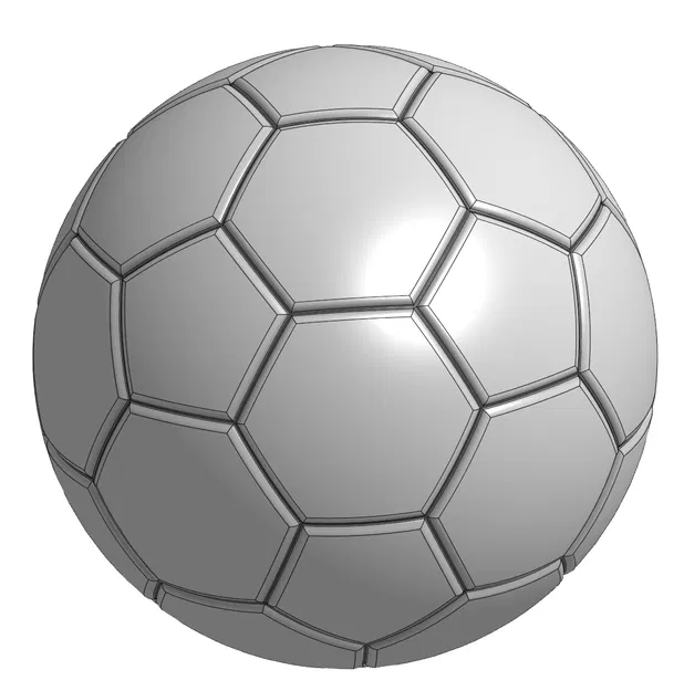 Mô Hình Trái Bóng Đá 3D (Football/Soccer Ball) - Tùy Chỉnh Kích Thước - Image 2