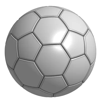 Mô Hình Trái Bóng Đá 3D (Football/Soccer Ball) - Tùy Chỉnh Kích Thước