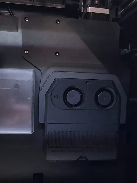 Qidi Q1 Pro - Mount gắn Nevermore V6 thay quạt exhaust - Image 1