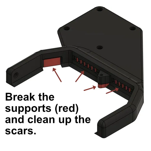 Qidi Q1 Pro - Mount gắn Nevermore V6 thay quạt exhaust - Image 2