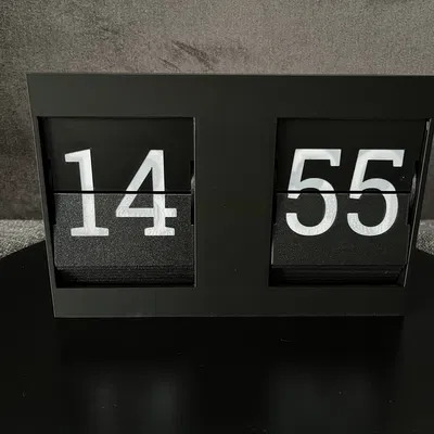 Đồng hồ Split Flap DIY: Tự làm đồng hồ lật số phong cách retro