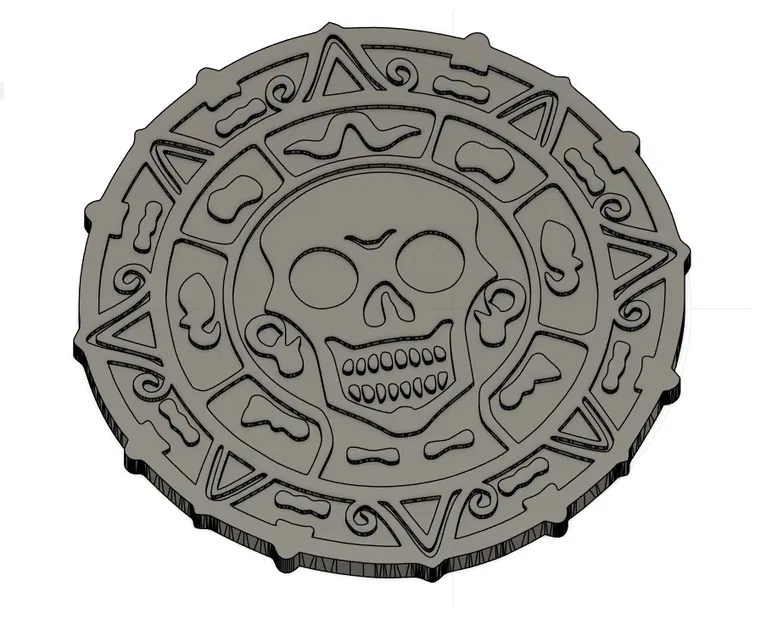 Đồng Xu Cướp Biển Disney Cruise - Mô Hình 3D Độc Đáo - Image 1