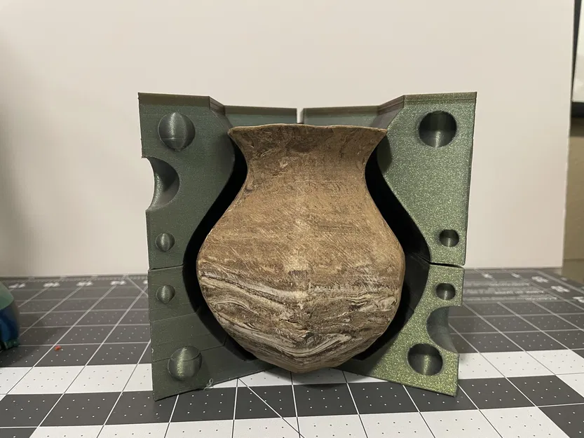 Bộ khuôn cho bình gốm lục giác nặn tay - Image 1