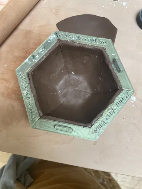 Bộ khuôn cho bình gốm lục giác nặn tay - Image 4