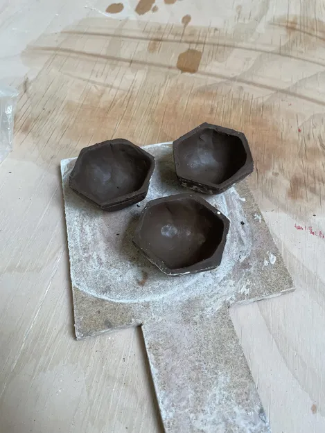 Bộ khuôn cho bình gốm lục giác nặn tay - Image 5