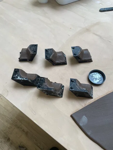 Bộ khuôn cho bình gốm lục giác nặn tay - Image 8