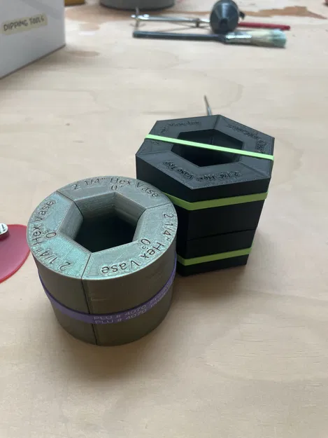 Bộ khuôn cho bình gốm lục giác nặn tay - Image 11