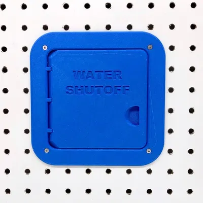 Cửa truy cập pegboard in liền khớp (Print-in-place pegboard access door)