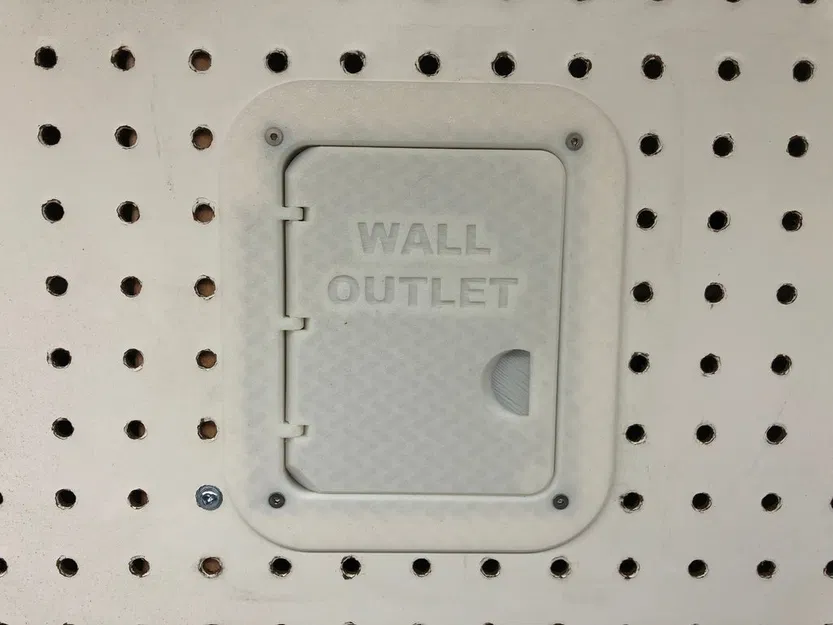 Cửa truy cập pegboard in liền khớp (Print-in-place pegboard access door) - Image 4