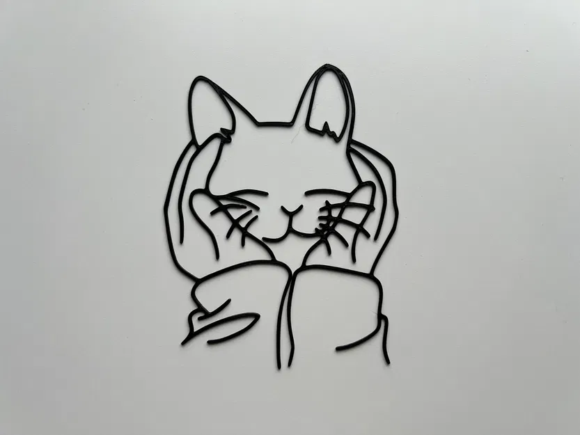 Tranh Dán Tường Hình Mèo Đáng Yêu - Trang Trí Nhà Cửa Độc Đáo - Image 1