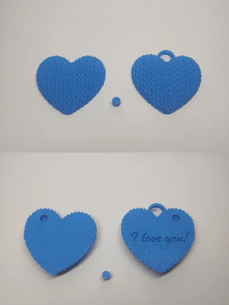 Móc Khóa Trái Tim Đan Len "I Love You" - Quà Tặng Valentine Độc Đáo - Image 4