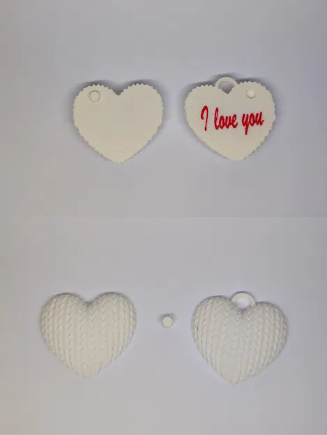 Móc Khóa Trái Tim Đan Len "I Love You" - Quà Tặng Valentine Độc Đáo - Image 5