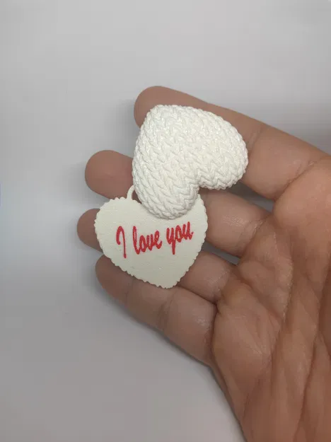 Móc Khóa Trái Tim Đan Len "I Love You" - Quà Tặng Valentine Độc Đáo - Image 15