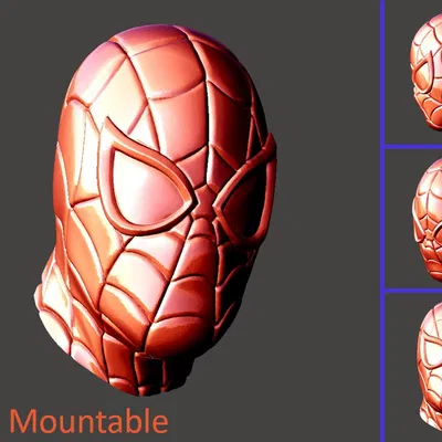 Tượng bán thân Spider-Man treo tường