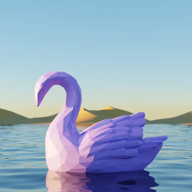 Cặp Thiên Nga Âu Yếm Valentine Tạo Hình Trái Tim - Image 3