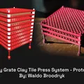 Gritty Grate: Bộ Ép & Sấy Khô Tile/Coaster Đất Sét (Prototype) - Thumbnail 1
