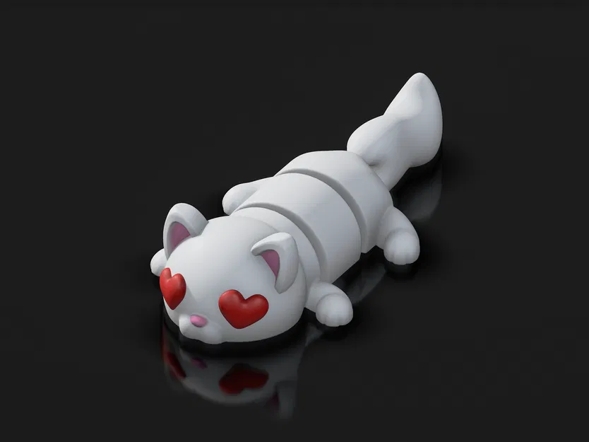 Mèo Valentine Khớp Nối (Articulated Valentine Cat) - Image 1