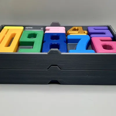 Bộ Khối Số Tỉ Lệ (1–10) + Hộp Lưu Trữ