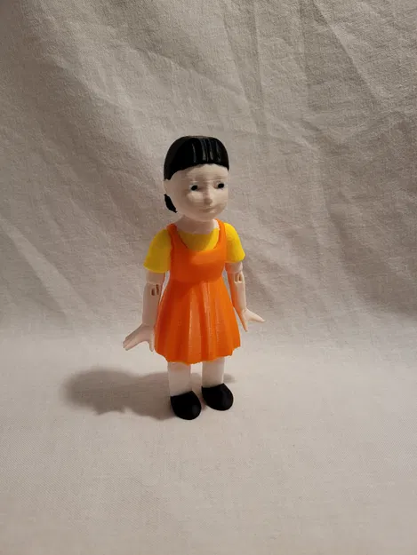 Mô Hình Búp Bê "1, 2, 3, Nổ!" Từ Squid Game Bằng Nhựa PLA - Image 1