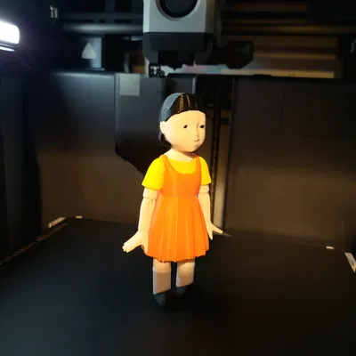 Mô Hình Búp Bê "1, 2, 3, Nổ!" Từ Squid Game Bằng Nhựa PLA