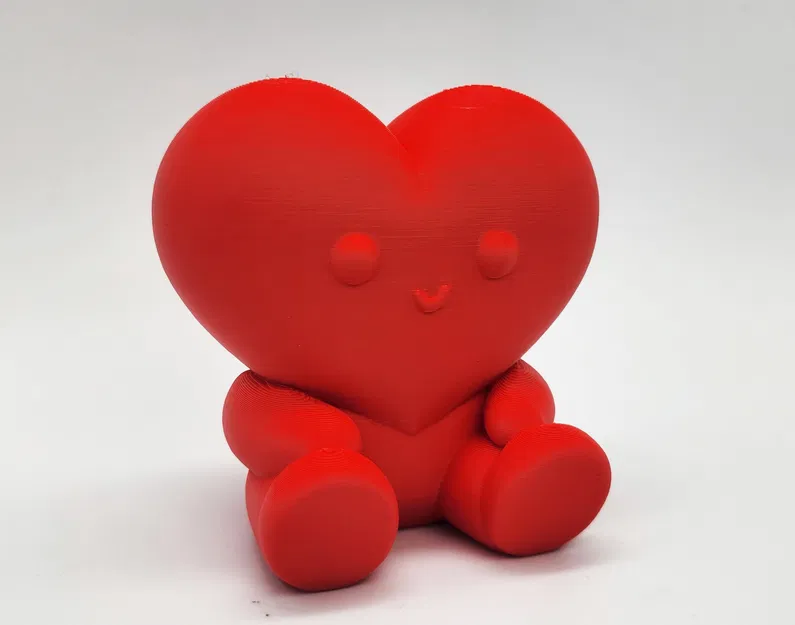 Mô Hình Trái Tim Ngồi Dễ Thương In 3D Không Cần Hỗ Trợ - Image 1