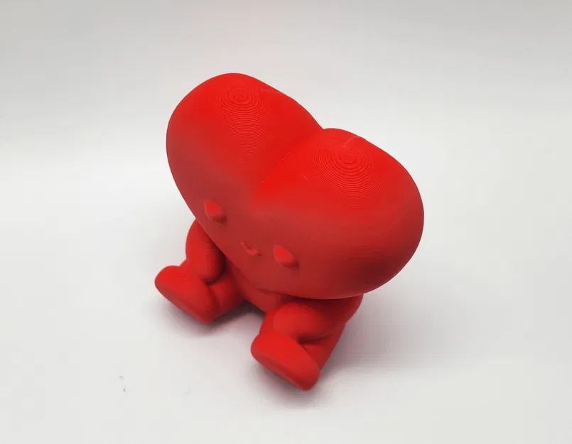 Mô Hình Trái Tim Ngồi Dễ Thương In 3D Không Cần Hỗ Trợ - Image 3