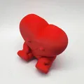 Mô Hình Trái Tim Ngồi Dễ Thương In 3D Không Cần Hỗ Trợ - Thumbnail 3