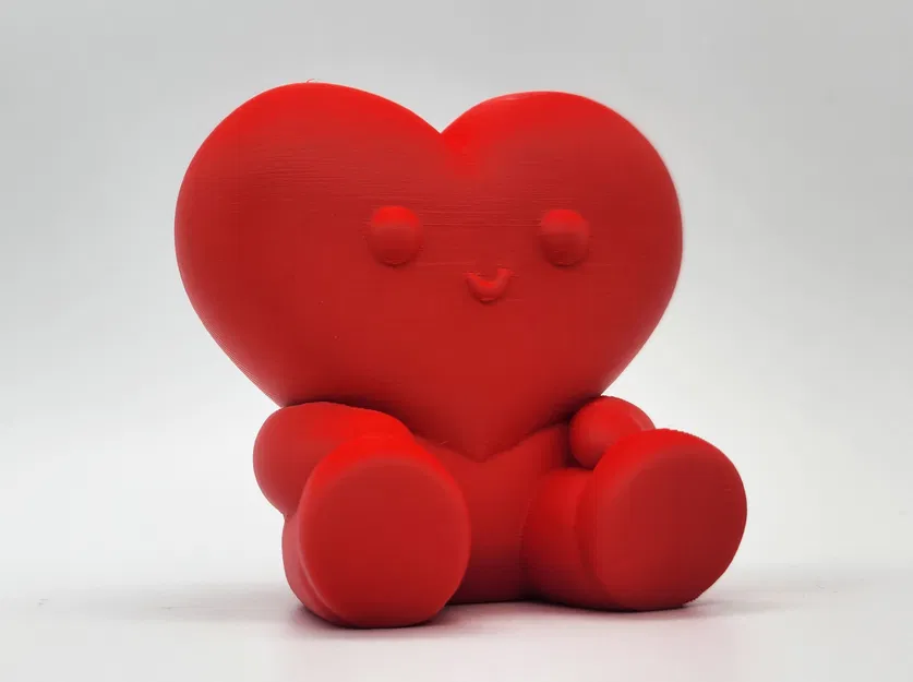 Mô Hình Trái Tim Ngồi Dễ Thương In 3D Không Cần Hỗ Trợ - Image 4