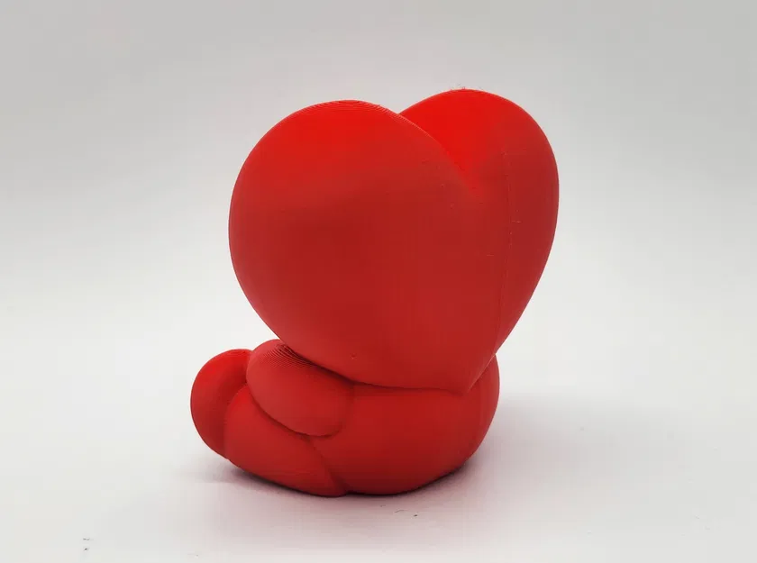 Mô Hình Trái Tim Ngồi Dễ Thương In 3D Không Cần Hỗ Trợ - Image 5