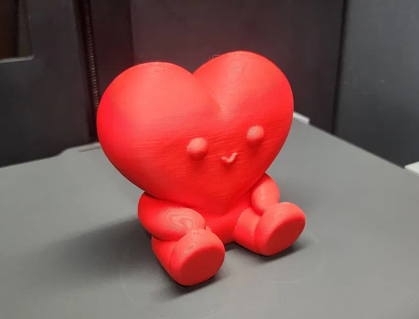 Mô Hình Trái Tim Ngồi Dễ Thương In 3D Không Cần Hỗ Trợ - Image 6