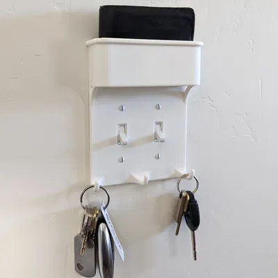 Ốp Công Tắc Đa Năng: Móc Chìa Khóa & Khay Đựng Ví