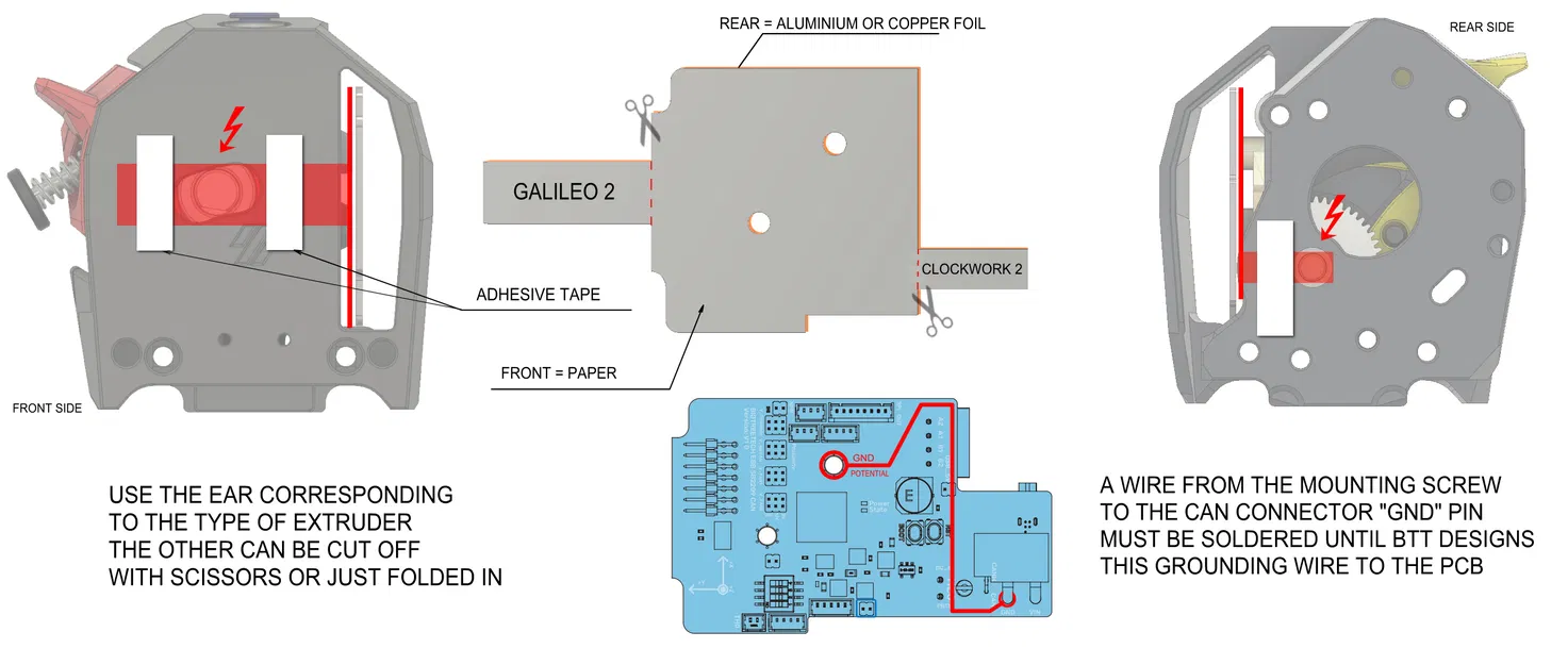 Tấm chắn ESD cho Voron Stealthburner BTT CAN board - Image 1