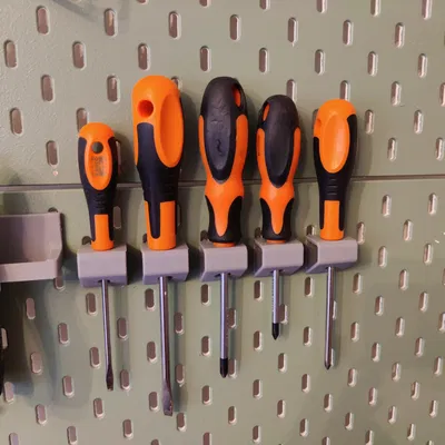 Ngàm/giá treo tua vít cho Ikea Skadis (Ikea Skadis Screwdriver mounts)