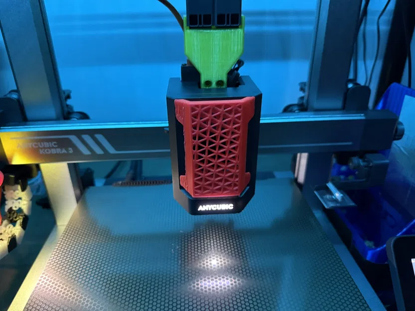 Nắp che print head Kobra 3 dạng mảng tam giác (triangular facets) - Image 5