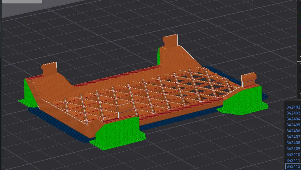 Nắp che print head Kobra 3 dạng mảng tam giác (triangular facets) - Image 9