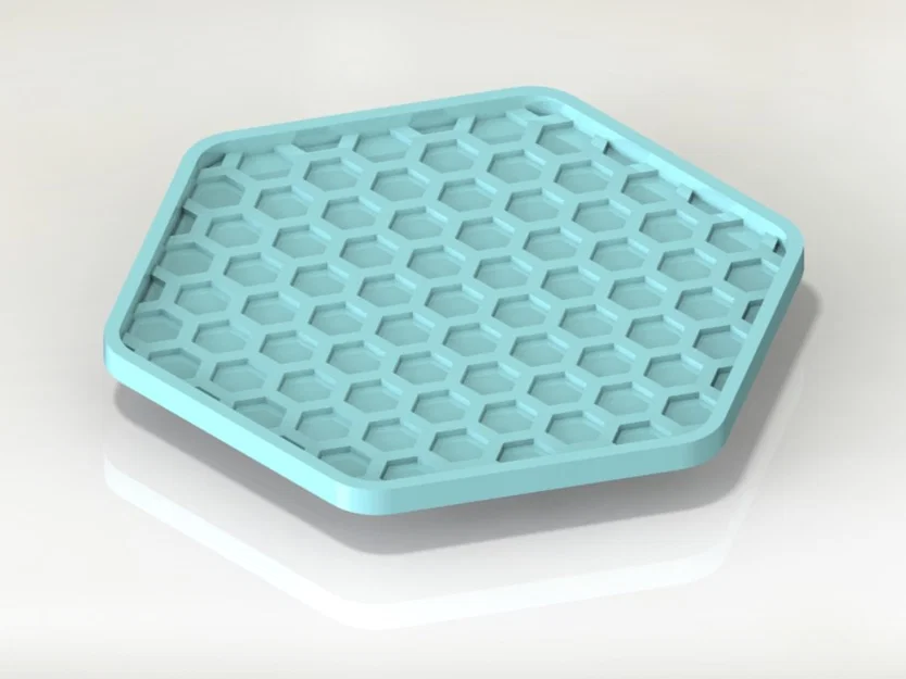 Bộ Đế Lót Ly Hình Lục Giác (Hexagon) Kèm Giá Đựng - Image 2