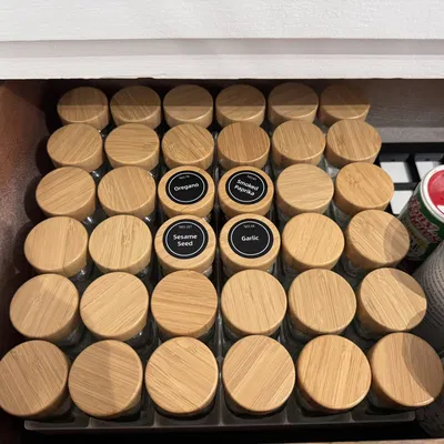 Gridfinity Spice Organizer – Khay sắp xếp chai gia vị