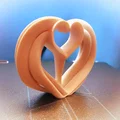 Tượng Trái Tim Cuore 3D - Quà Tặng Valentine Ý Nghĩa - Thumbnail 1