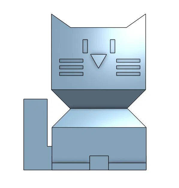 Mô Hình Mèo Cali Khối Lập Phương Dễ Thương Cho Dân In 3D - Image 2