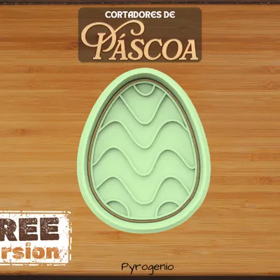 Khuôn Cắt Bánh Quy Hình Trứng Phục Sinh (Easter Egg Cookie Cutter)