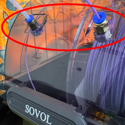 Adapter ống PTFE cho SOVOL Filament Dryer SH02 (dùng Pneumatic Connector M6)
