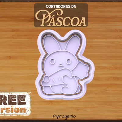 Khuôn cắt bánh quy Thỏ cầm Cà rốt - Bunny Cookie Cutter