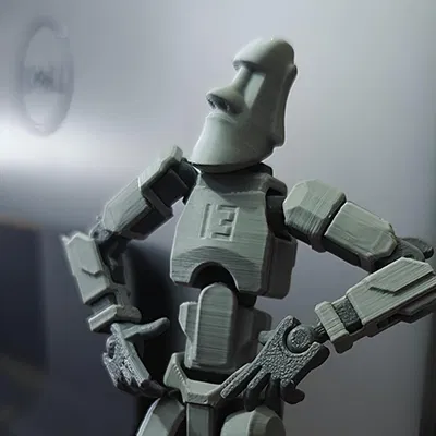 Đầu Moai 3D cho Mô hình Dummy 13