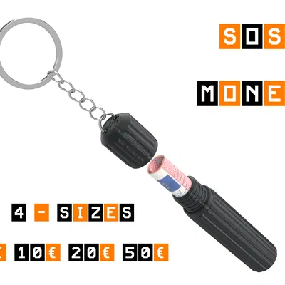 Móc khóa có ngăn đựng tiền khẩn cấp