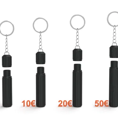 Móc khóa có ngăn đựng tiền khẩn cấp