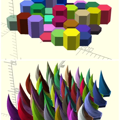 OpenSCAD Parametric Wall Art